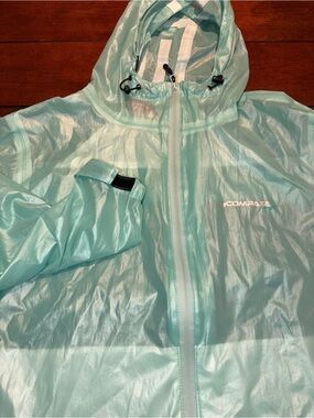 Compass 360 Women's Ultra-Pak Waterproof Rain Jacket Seafoam Green Size XL